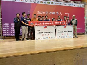 狂賀！本系同學參加「2020亞洲機器人運動競技大賽」12/19總決賽，榮獲一件第一名與兩件第二名。